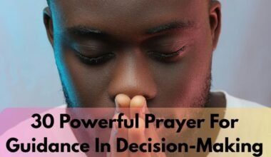 Prayer For Guidance In Decision-Making