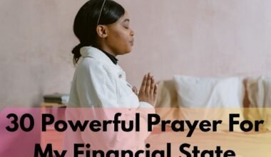 Prayer For My Financial State
