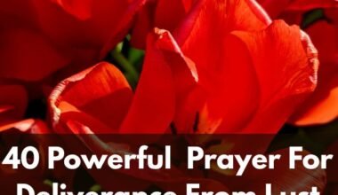 Prayer For Deliverance From Lust