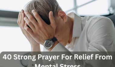 Prayer For Relief From Mental Stress