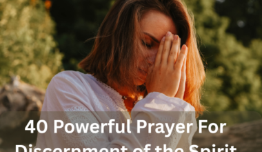 Prayer For Discernment of the Spirit