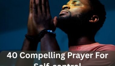 Prayer for Self-Control