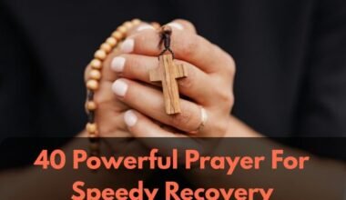 Prayer For Speedy Recovery
