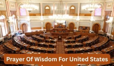 Prayer Of Wisdom For United States Lawmakers